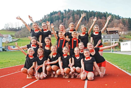Die Gymnastikgruppe der Jugendriege Matten war in Oberburg sehr erfolgreich.